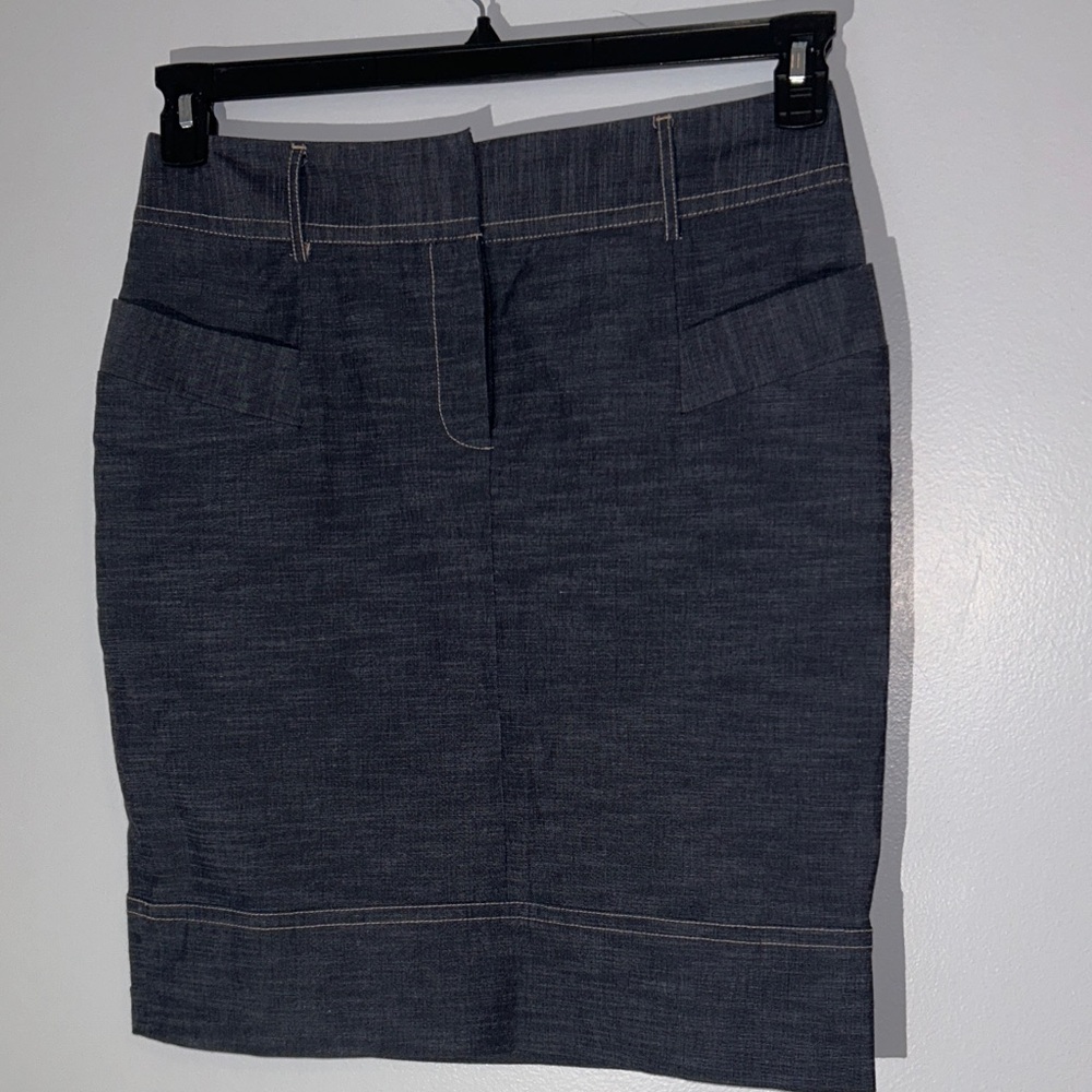 Rafaella Dark Blue Pencil Skirt With Pockets Size 10‎